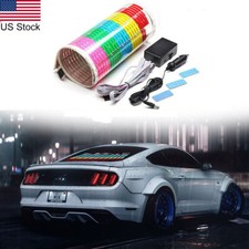 17 Car Rear Windshield Sticker Music Rhythm Led Light Sound Activated Equalzer