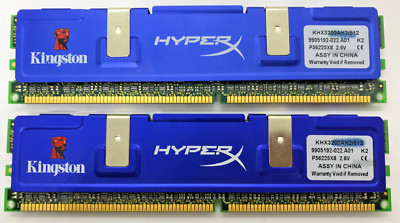 Kingston HyperX 512 MB (2x256MB) DDR1 KHX3200AK2/512 PC-3200 Kit of 2 2.6V#R2490
