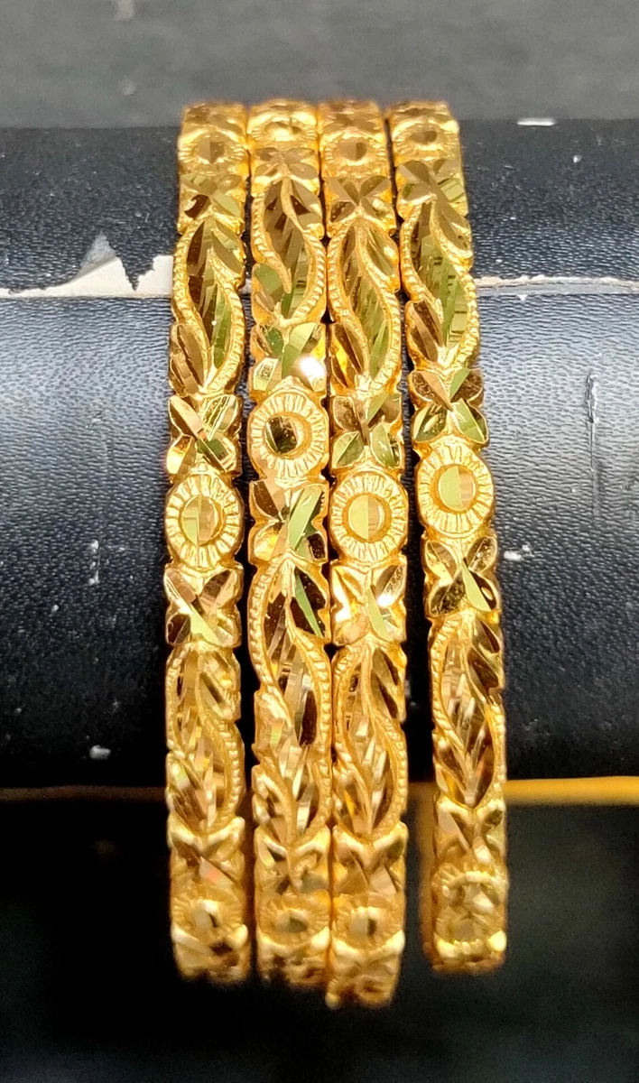 22K Indian 4 Pcs Gold Plated 2.10