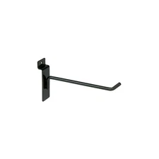 6" Slatwall Black Peg Hooks Slat Wall Retail Display