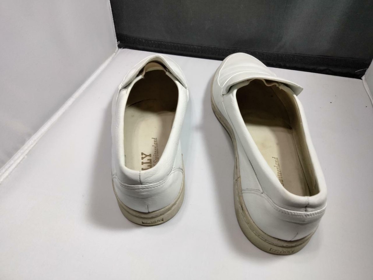 BALLY Ultra Wave Leather White Loafers **Right Size 10M