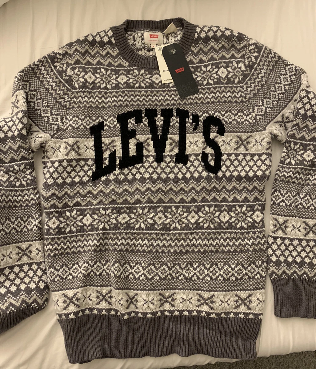 Levi s Levis Nwt Fair Isle Snowflake Knit Logo Knit 795210001 Sweater S