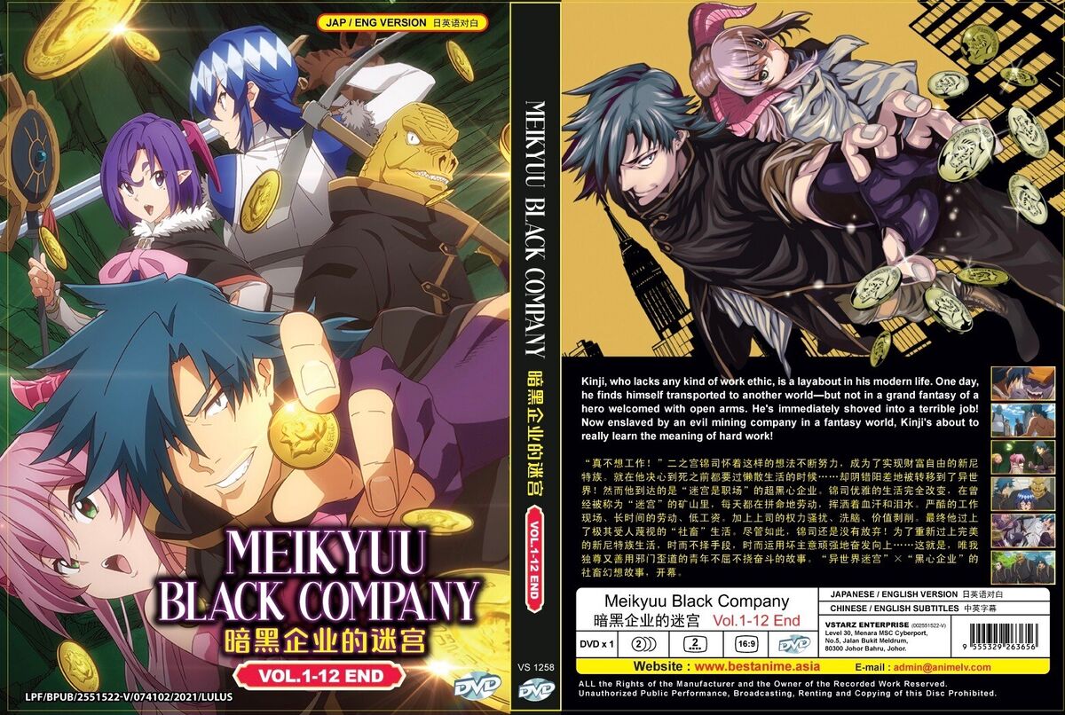 Meikyuu Black Company (VOL.1 - 12 End) ~ All Region ~ English Dubbed  Version ~