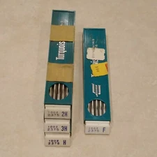 Lot of 4 Vtg BEROL Turquoise EAGLE Drawing Leads 2375 (2H 3H H & F) 12 pcs each