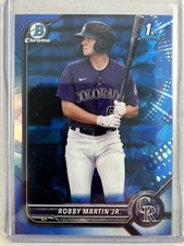 Robby Martin Jr 2022 Bowman Chrome Sapphire 1st Bowman RC #BCP-93 Rockies