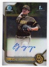 2022 Bowman Chrome Victor Lizarraga 1st Prospect Auto Autograph #CPA-VLA Padres