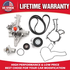 Engine Water Pump Kit&Thermostat Housing for 00-06 Mercedes-Benz S430 S500 SL500