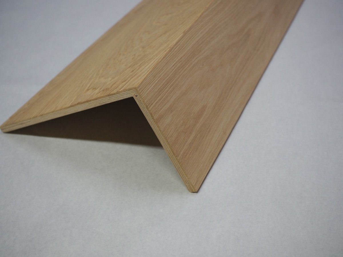 Davanzale In Rovere Massiccio - 90x25x4 Cm, Scala Oliata, Angoli Arrotondati