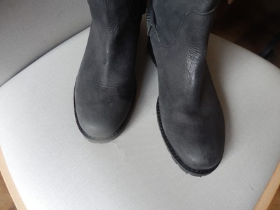 Bottines ONE STEP En Cuir Nubuck Gris - Taille 38, Occasion