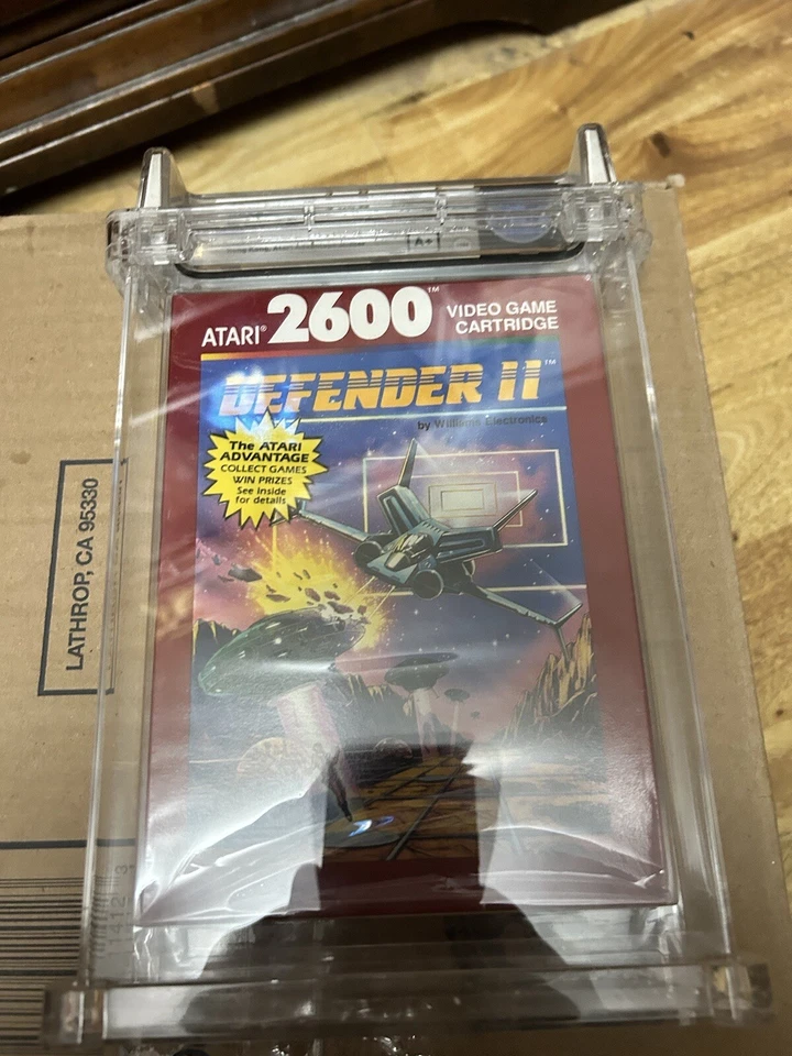 Atari 2600 Defender II WATA Certificated 8.0 A+ sealed red box 1989 Video Game - Image 2 of 4