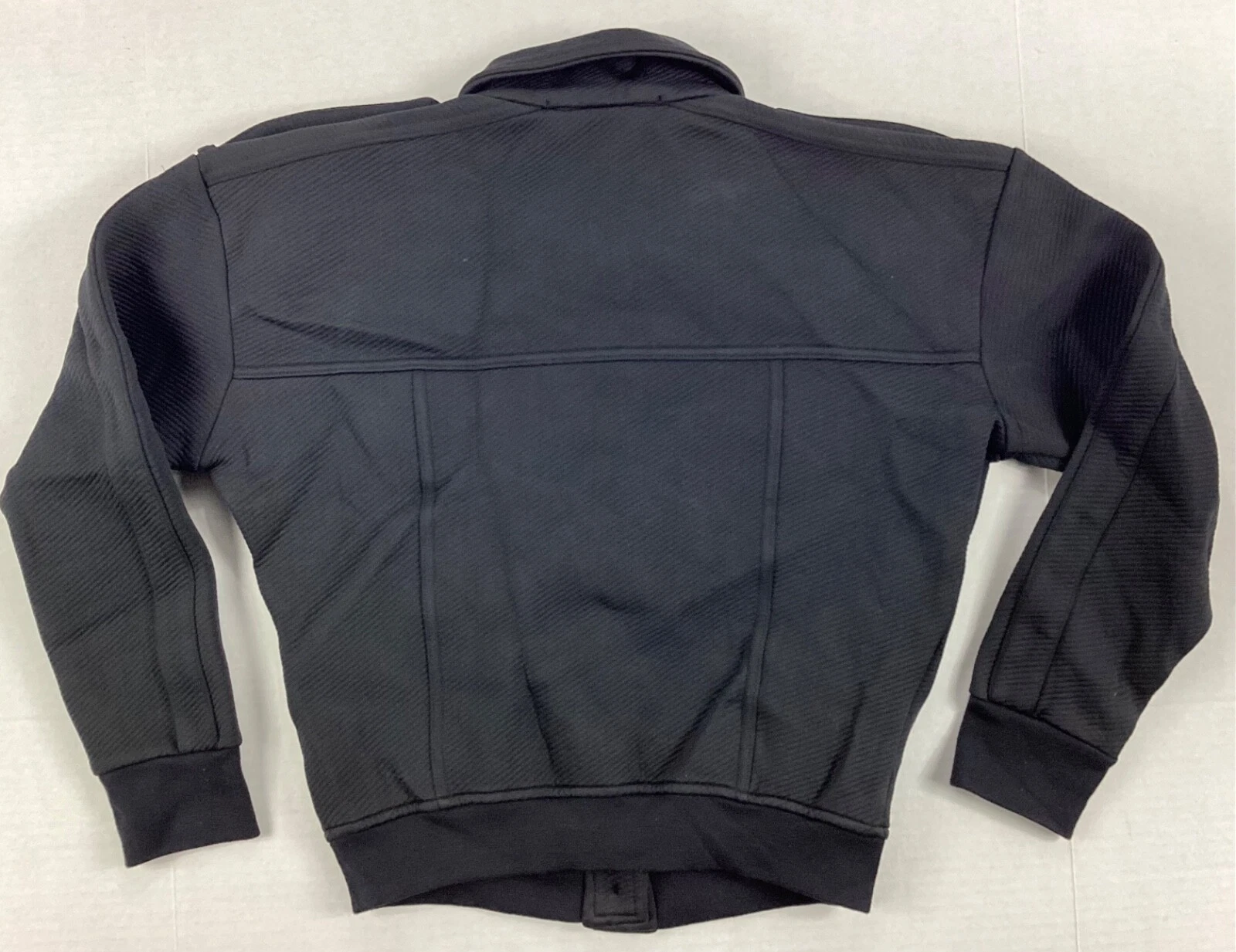 LOUIS VUITTON（LV） Louis Vuitton Uniforme Bomber Giacca Nero A Costine Cropped Spalline Grande