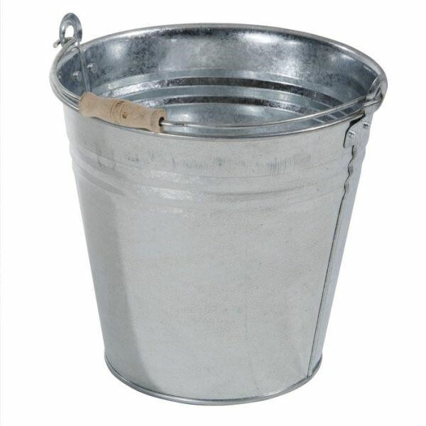 Secchio In Lamiera Zincata Blinky - Diametro 28 Cm, Capacità 12 Litri, Per Giardino O Lavori - Foto 4