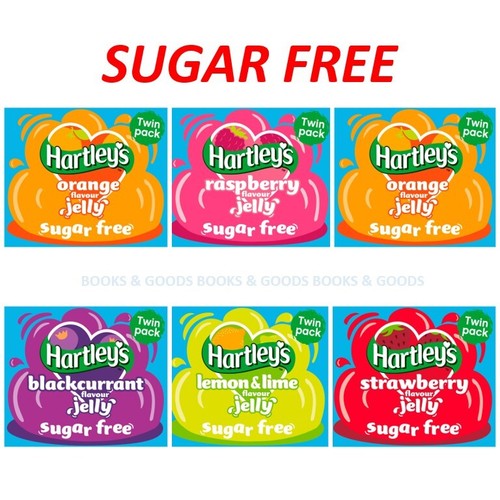 Hartleys Sugar Free Orange Blackcurrant Strawberry Raspberry Jelly Twin