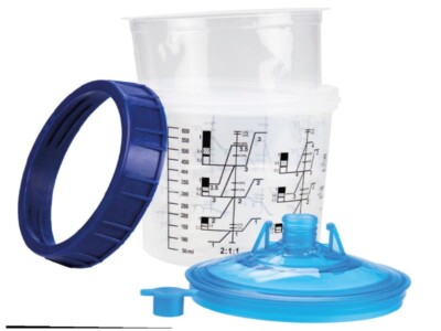 MP Becher - System für Spritzpistolen 200 ml - 190 µ SET