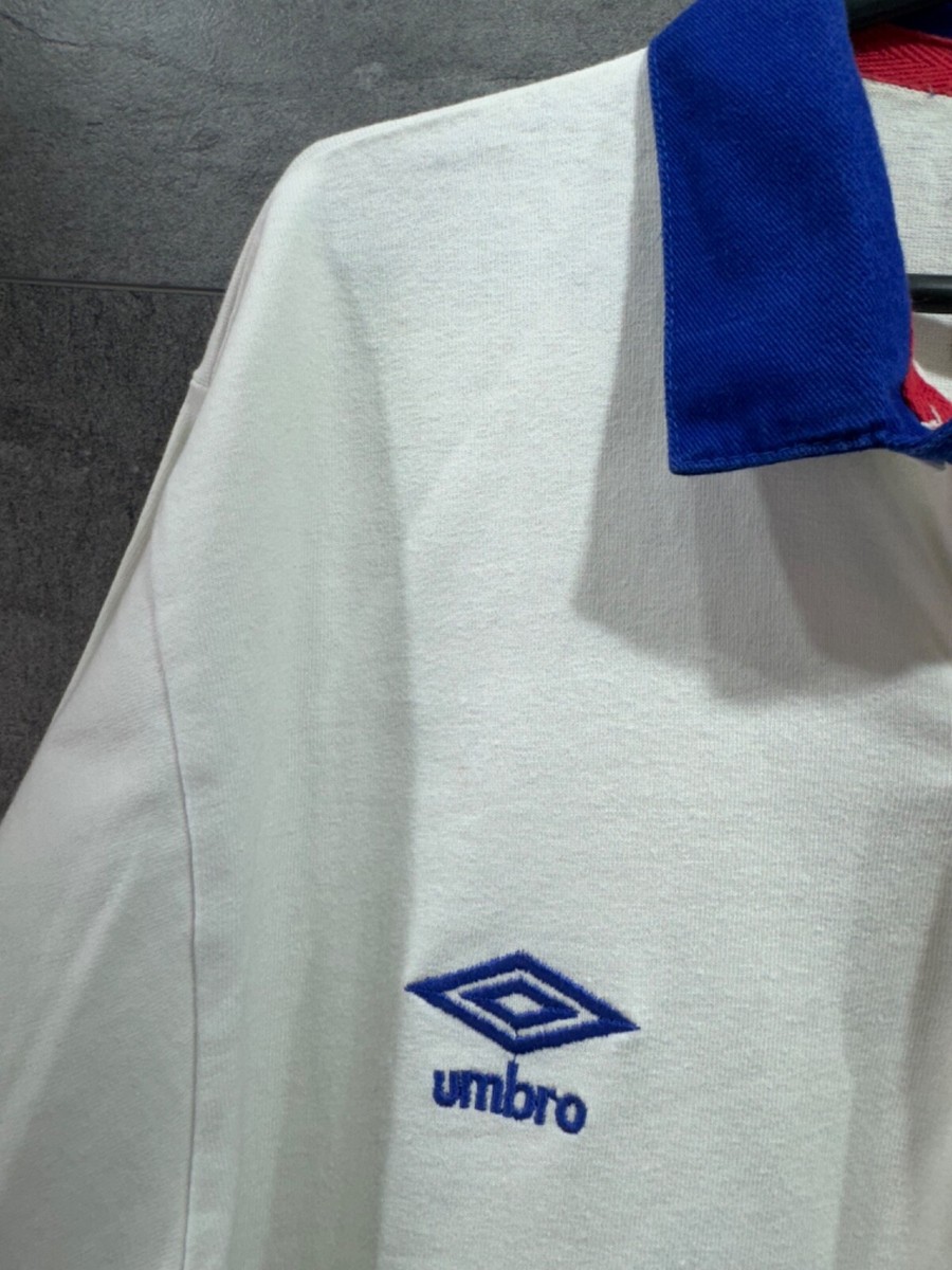 Vintage Umbro England 1991 Rugby World Cup Polo Shirt Jersey Size