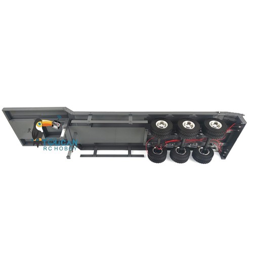 3Axle Heavy Trailer Light LED For 1/14 TAMIYA RC Tractor Truck W/Metal Wheel Hub - Picture 4 of 7