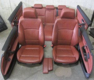 BMW E91 M-Paket  Innausstattung  Sportsitze Lederausstattung Dakota/Rot-Braun