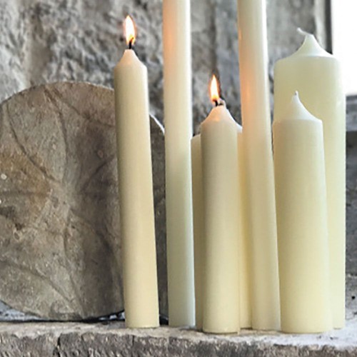 1 1/4" Diameter Church Altar Pillar Candles Various Lengths Available
