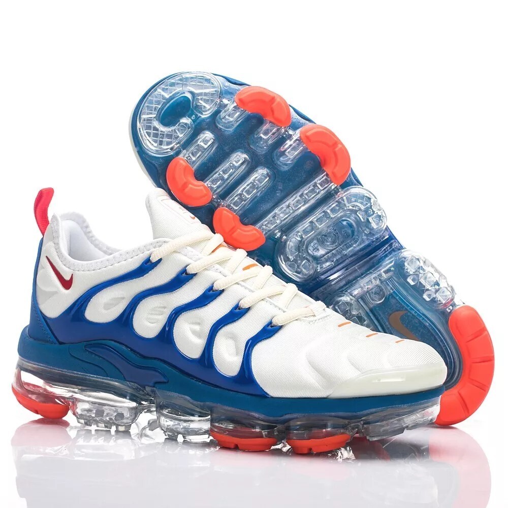 Nike Air VaporMax Plus TN Mens White Blue Shoes Brand New with Box