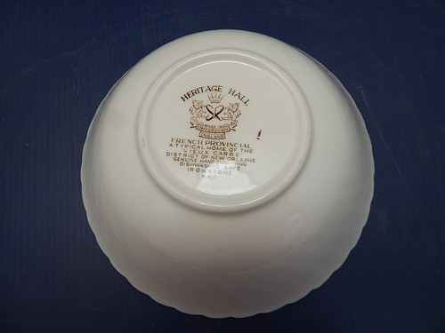 VINTAGE HERITAGE HALL FRENCH PROVINCIAL BOWL, 4411 - Picture 7 of 10