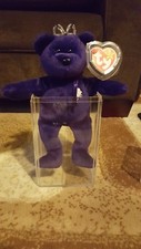 Princess Diana Beanie-baby w/ crown first edition retired rare.lot
