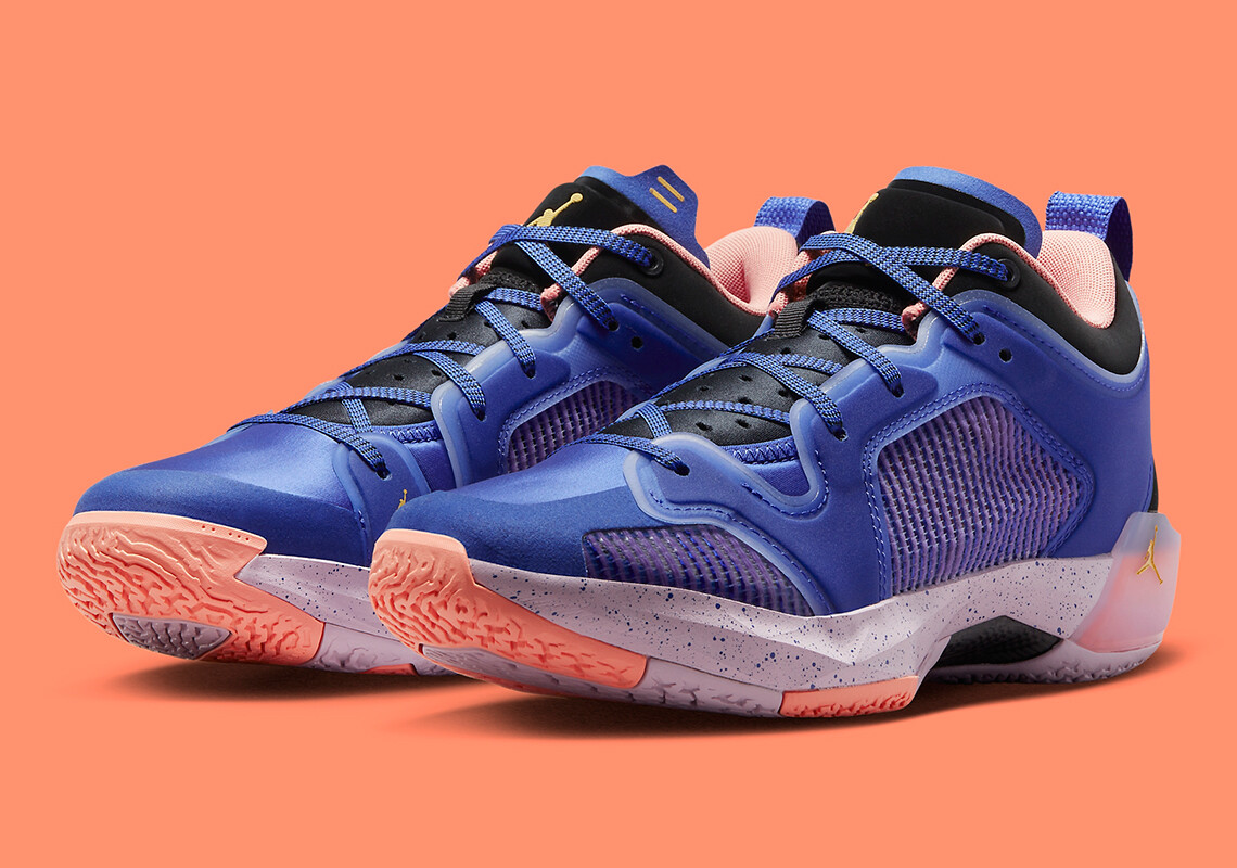 Nike Air Jordan XXXVII 37 Low Til Dawn Lapis Blue Crimson Nike Air Jordan XXXVII 37 Low Til Dawn Lapis Blue Crimson