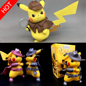 Details About Pokemon Detective Pikachu Cosplay Pvc Model Toys Kids Gift Movie Collection