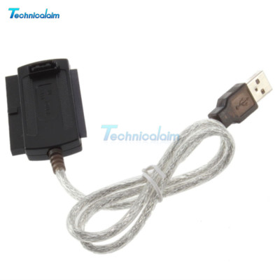 USB 2.0 to IDE SATA 5.25 S-ATA/2.5/3.5 480Mb/s Data Interface Adapter Cable