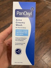 Panoxyl Acne Creamy Wash 4 Benzoyl Peroxide Daily Control 6 oz Exp 08/27