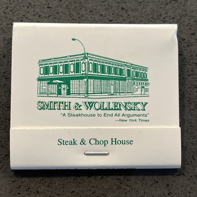 Smith & Wollensky Steak & Chop House  Unstruck Matchbook 10 locations New