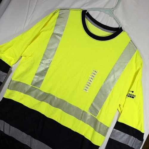 Vizable FR Hi Vis Class 3 Long Sleeve Safety Shirt Large Tall USA Made - product listing photo