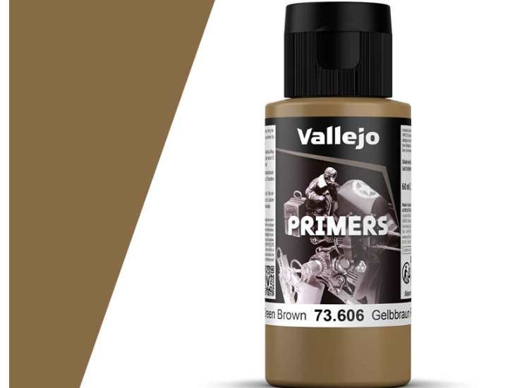 Vallejo VA73606 60ml - Acrylic Primer German Green Brown (RAL 8000)