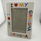 I Love My Grandma Colorful Ceramic Picture Frame Holds 4x6 Photo Vintage — photo 5