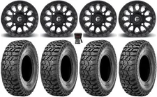 Fuel Vector 14" Wheels Black 30" Ridge Saw 2.0 Tires Polaris Sportsman / RZR /