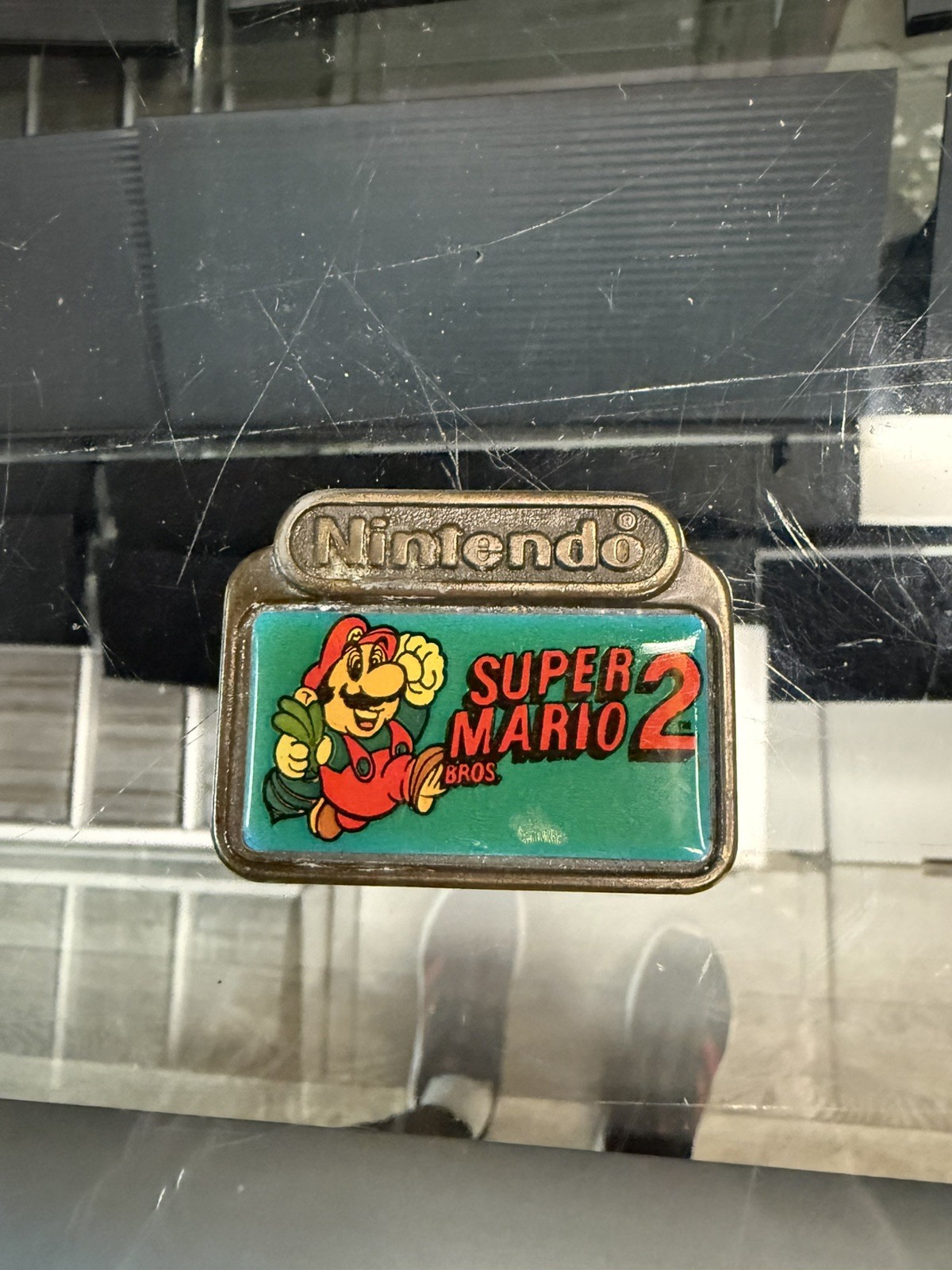 Vintage 1989 Nintendo Super Mario Bros 2 Belt Buckle – Rare Retro Gamer...