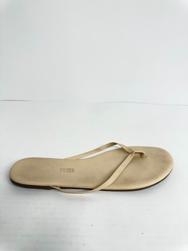 -2314 TKEES Glosses Women's Sandals Cream : 11 B - Medium, Patent Leather