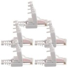5 Pcs Category 6 Gigabit Cable Plug Connector Connectors
