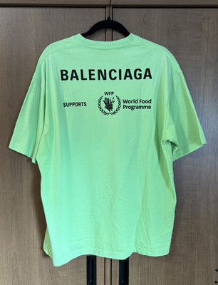 Balenciaga World Food Programme Light Green Tee