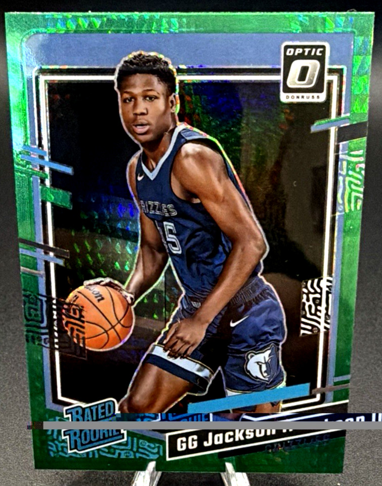 GG Jackson 2023-24 Panini Donruss Optic Rated Rookie #228 Green Shock Prizm NM