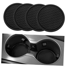 SINGARO Car Cup Coaster, 4PCS Universal Non-Slip Cup Holders Embedded in Black