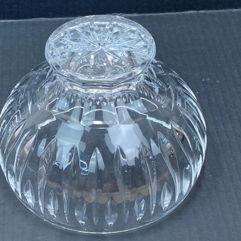 Tigela de cristal pesada corte pedestal de vidro prato de doces tigela decorativa transparente - Imagem 3 de 4