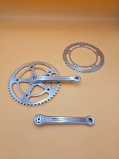 Set pedivelle Campagnolo super Record Pista Track bici da pista 170 mm 52 denti vintage