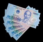 5 pcs x Vietnam 20000 (20,000) Dong / P-120 / Uncirculated polymer banknotes