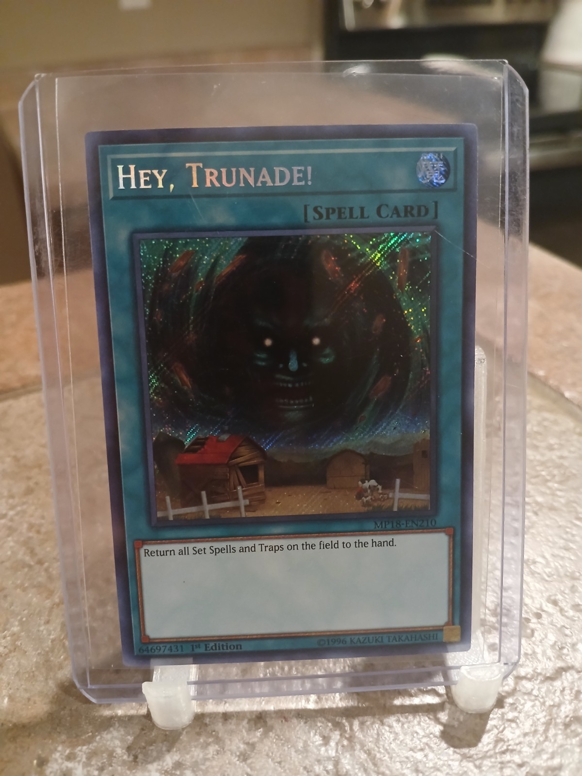 Yugioh TCG Hey, Trunade! MP18-EN210 Secret Rare 1st Edition