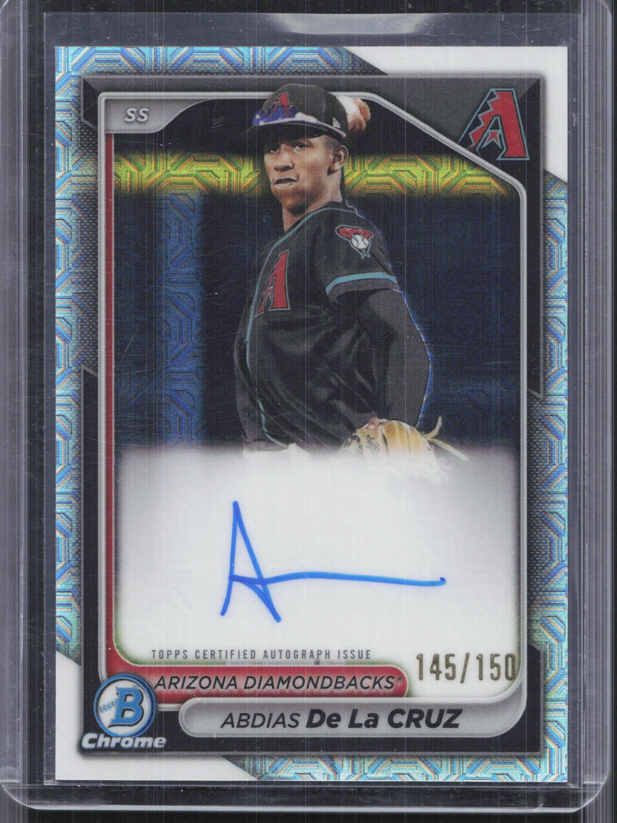 2024 Bowman Chrome #CPA-ADL Abdias De La Cruz HTA Choice Auto #/150