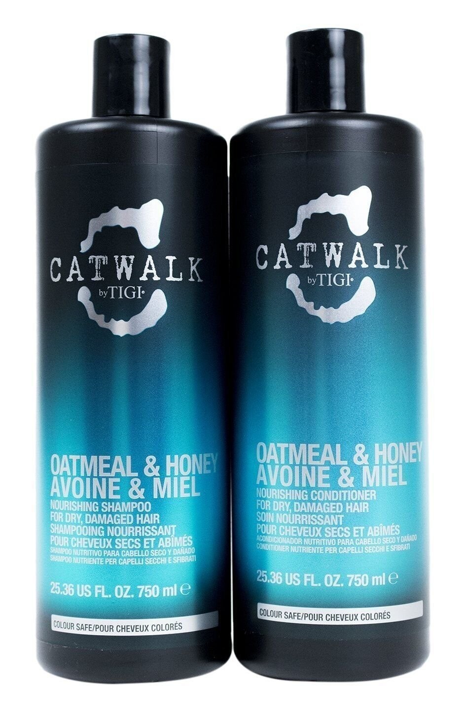 TIGI Catwalk Shampoo and Conditioner, Oatmeal & Honey, 25.36 Oz