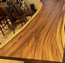 Oak Ash Sycamore Yew Office Desk Shelves Tree Slab Bespoke Made Scotland Natives