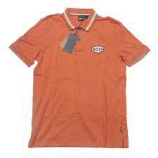 Boss Hugo Boss Men's Orange Parlay 194 Tipped Short Sleeve Polo Shirt XL 