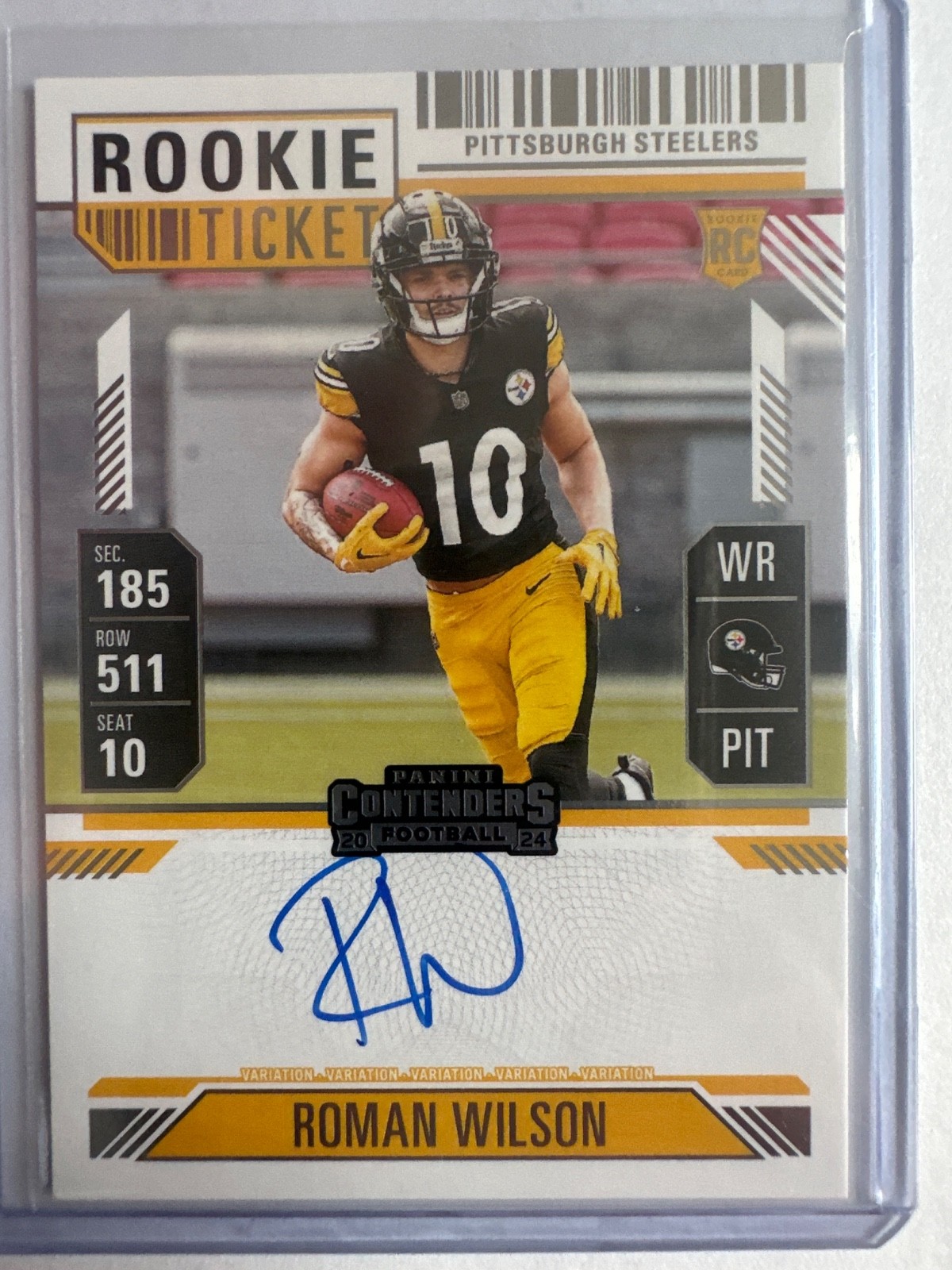 2024 Panini Contenders - Rookie Ticket RPS Variation Roman Wilson #124 Hobby...