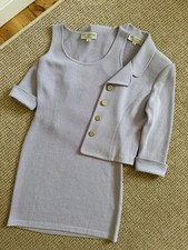 St. John Collection by Marie Gray Women  s Knitted Suit Dress and Jacket Size 4
